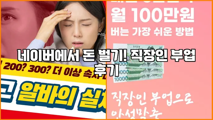 네이버에서 돈 벌기! 직장인 부업 후기