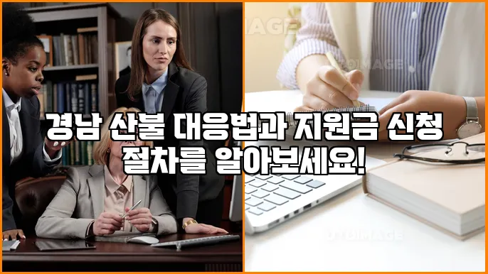 경남 산불 대응법과 지원금 신청 절차를 알아보세요!