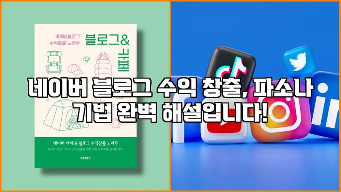 네이버 블로그 수익 창출, 파소나 기법 완벽 해설입니다!