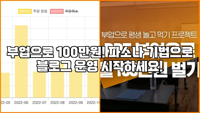 부업으로 100만원! 파소나 기법으로 블로그 운영 시작하세요!