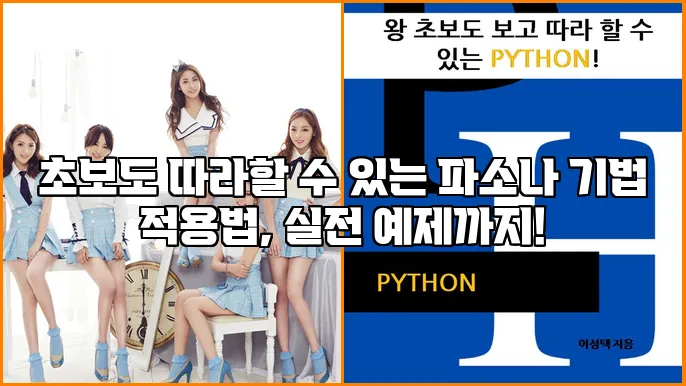 초보도 따라할 수 있는 파소나 기법 적용법, 실전 예제까지!
