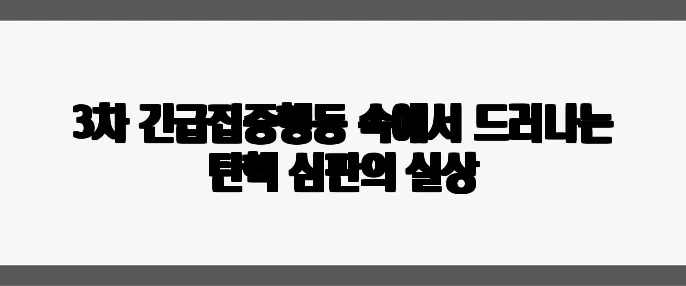 3차 긴급집중행동 속에서 드러나는 탄핵 심판의 실상