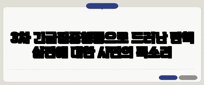 3차 긴급집중행동으로 드러난 탄핵 심판에 대한 시민의 목소리