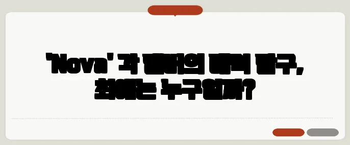 'Nova' 각 멤버의 매력 탐구, 최애는 누구일까?