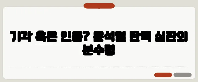 기각 혹은 인용? 윤석열 탄핵 심판의 분수령