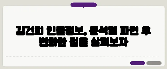 김건희 인물정보, 윤석열 파면 후 변화한 점을 살펴보자