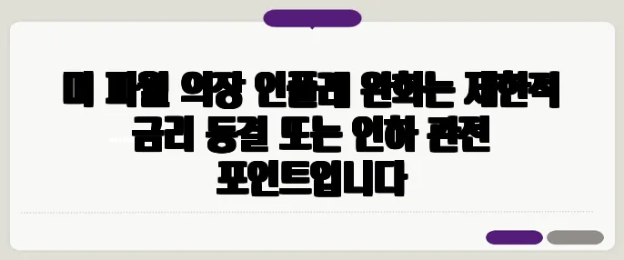 미 파월 의장 인플레 완화는 제한적 금리 동결 또는 인하 관전 포인트입니다
