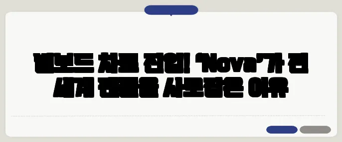 빌보드 차트 진입! ‘Nova’가 전 세계 팬들을 사로잡은 이유