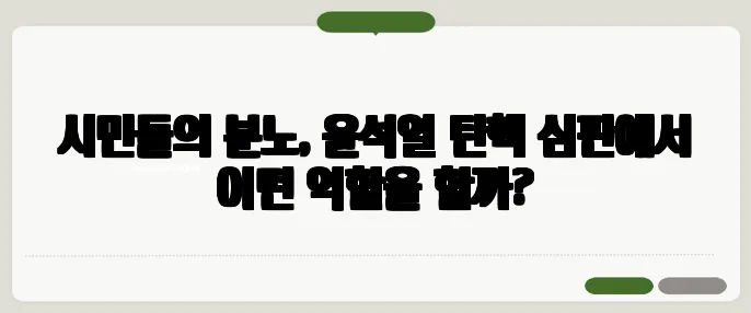 시민들의 분노, 윤석열 탄핵 심판에서 어떤 역할을 할까?