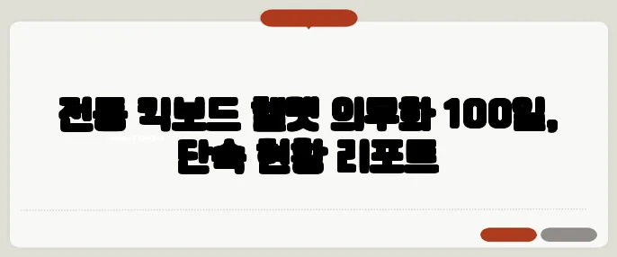 전동 킥보드 헬멧 의무화 100일, 단속 현황 리포트