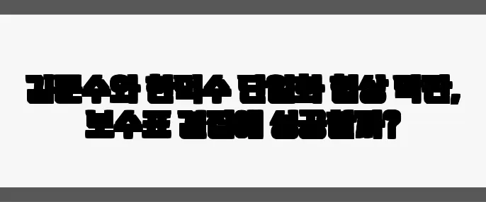 김문수와 한덕수 단일화 협상 막판, 보수표 결집에 성공할까?