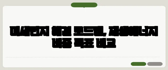 미세먼지 해결 로드맵, 재생에너지 비중 목표 비교