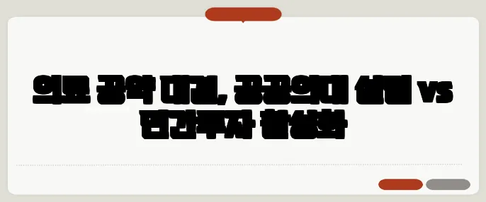 의료 공약 대결, 공공의대 설립 vs 민간투자 활성화