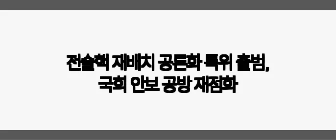전술핵 재배치 공론화 특위 출범, 국회 안보 공방 재점화
