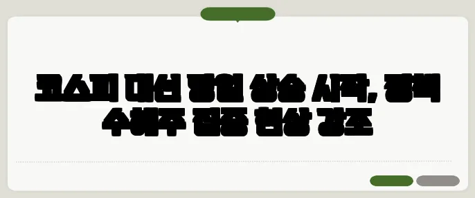 코스피 대선 당일 상승 시작, 정책 수혜주 집중 현상 강조