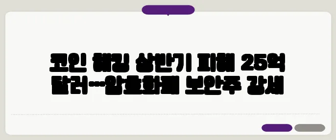 코인 해킹 상반기 피해 25억 달러…암호화폐 보안주 강세