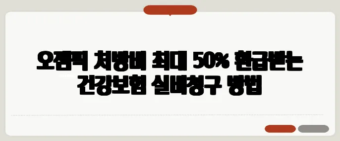 오젬픽 처방비 최대 50% 환급받는 건강보험 실비청구 방법